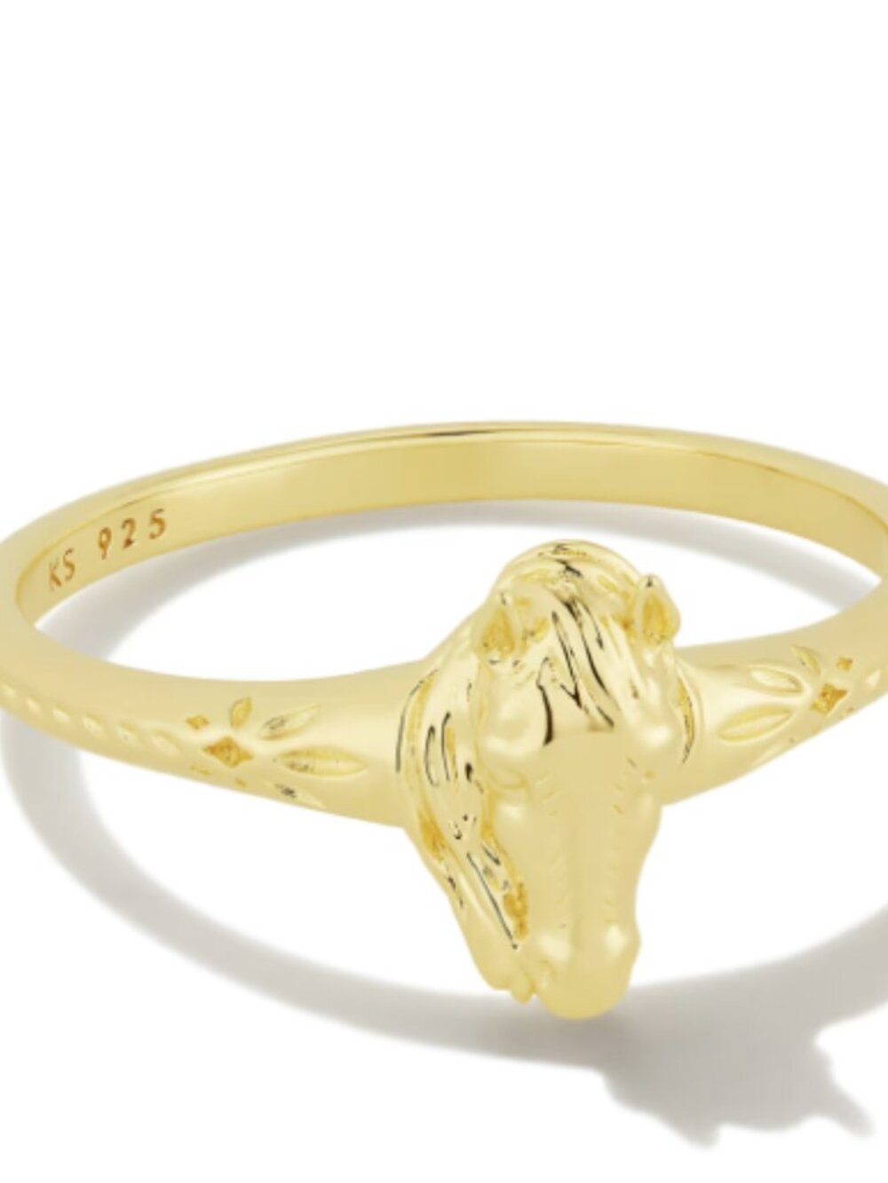 Kendra Scott Tiny Beau Band Ring in 18k Yellow Gold Vermeil